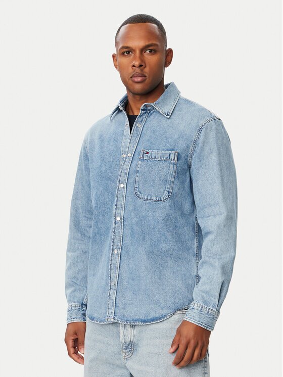 Tommy Jeans дънкова риза DM0DM23701 Regular Fit