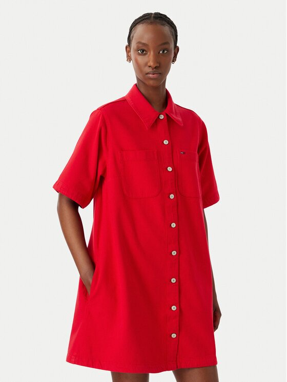 Tommy Jeans Дънкова рокля DW0DW22847 A-Line Fit