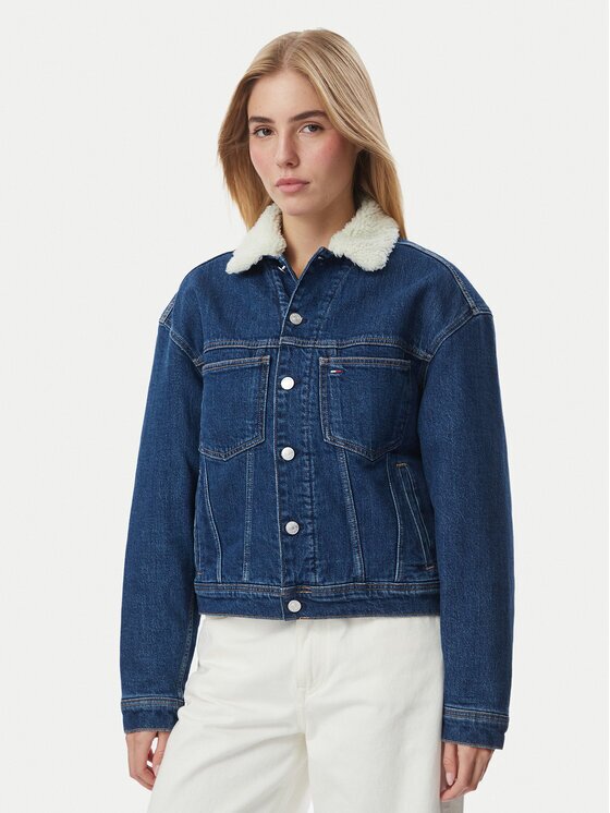 Tommy Jeans Дънково яке Archive Teddy DW0DW23519 Regular Fit