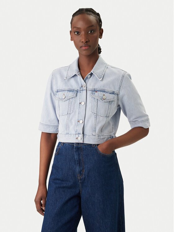 Tommy Jeans Дънково яке DW0DW22388 Светлосиньо Regular Fit