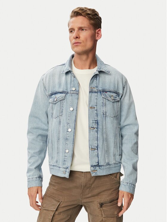 Tommy Jeans Дънково яке Ryan Jacket Rwb Cj6013 DM0DM23657 Regular Fit
