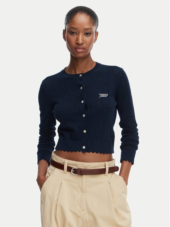 Tommy Jeans Кардиган Pointelle DW0DW22931 Regular Fit