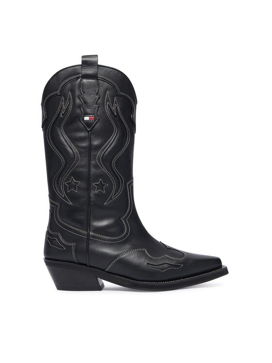 Tommy Jeans Каубойски обувки Archive Cowboy Boot Leather EN0EN03046