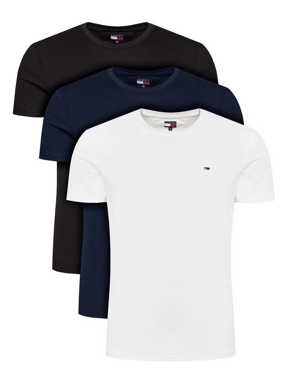Tommy Jeans Комплект тениски 3 Pack DM0DM21579 Slim Fit