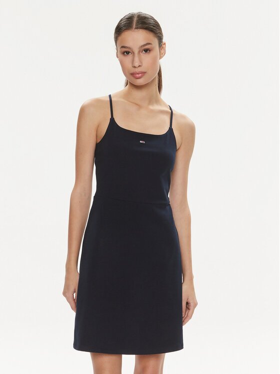 Tommy Jeans Лятна рокля Essential DW0DW17988 Slim Fit