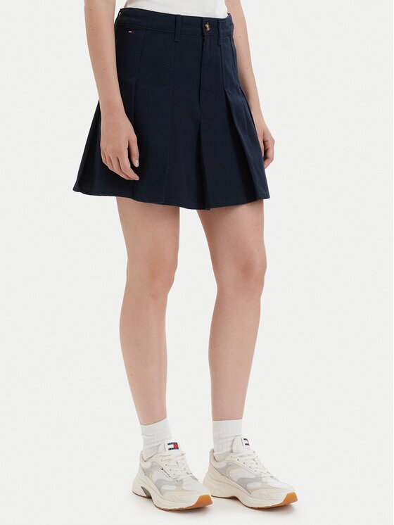 Tommy Jeans Плисирана пола DW0DW23149 Regular Fit
