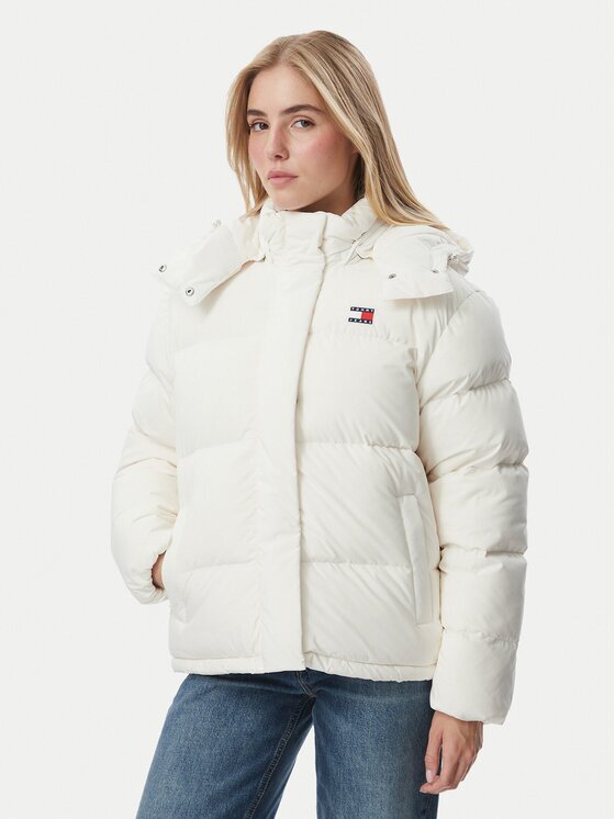 Tommy Jeans Пухено яке Alaska DW0DW18610 Regular Fit