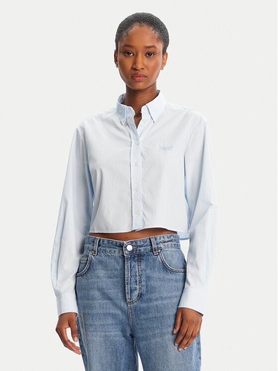 Tommy Jeans Риза DW0DW21400 Relaxed Fit