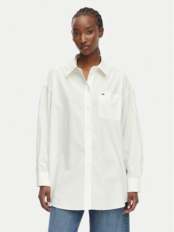 Tommy Jeans Риза Essential DW0DW22936 Oversize