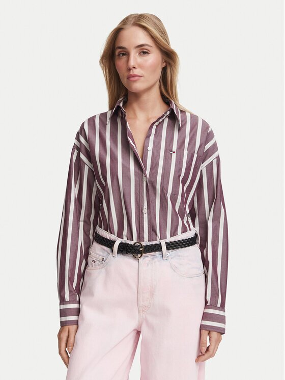Tommy Jeans Риза Essential DW0DW23340 Oversize