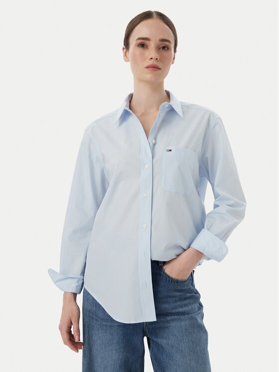 Tommy Jeans Риза Essential DW0DW23456 Relaxed Fit