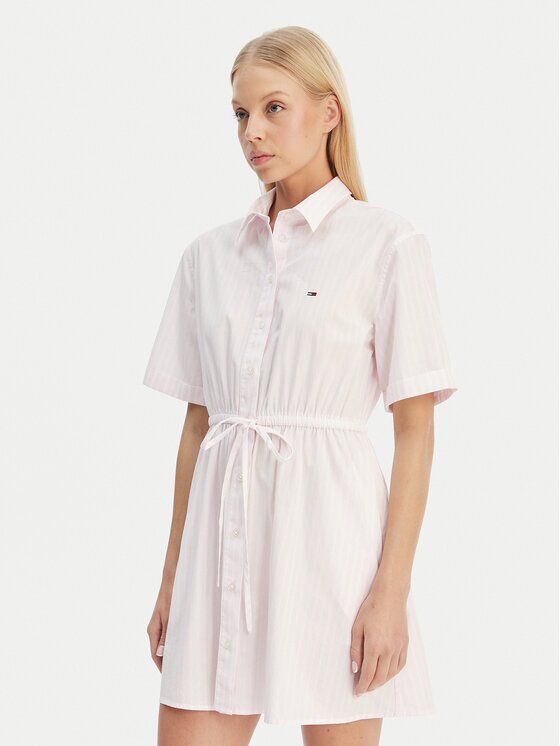Tommy Jeans Рокля тип риза DW0DW20617 Regular Fit