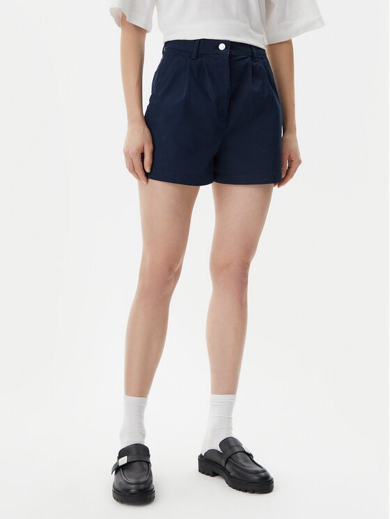 Tommy Jeans Шорти от плат Claire DW0DW21643 Екрю Regular Fit