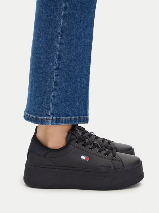 Tommy Jeans Сникърси Tjw Script Cupsole Flatform EN0EN02961