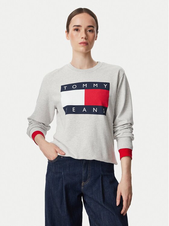 Tommy Jeans Суитшърт Flag DW0DW23906 Regular Fit