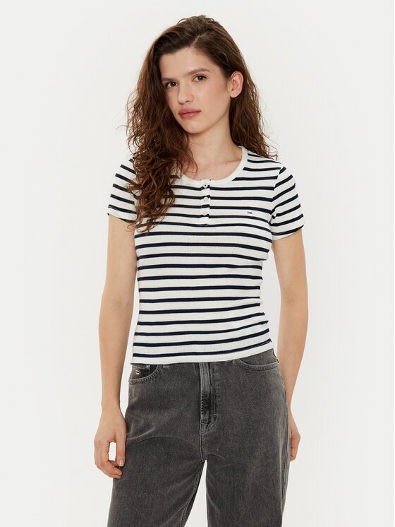 Tommy Jeans Тишърт DW0DW19502 Slim Fit