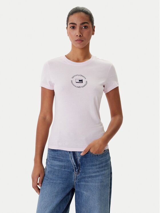 Tommy Jeans Тишърт DW0DW22273 Slim Fit