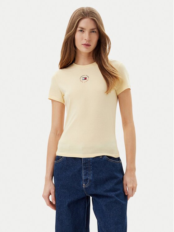 Tommy Jeans Тишърт Essential DW0DW20316 Slim Fit