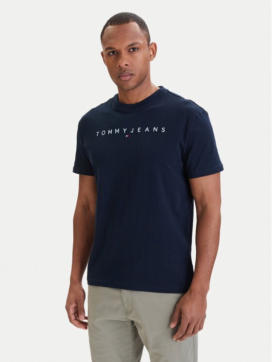 Tommy Jeans Тишърт Linear Logo DM0DM20744 Regular Fit