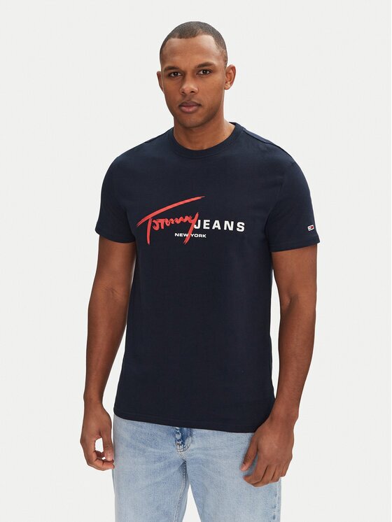 Tommy Jeans Тишърт Signature Dna DM0DM20817 Regular Fit