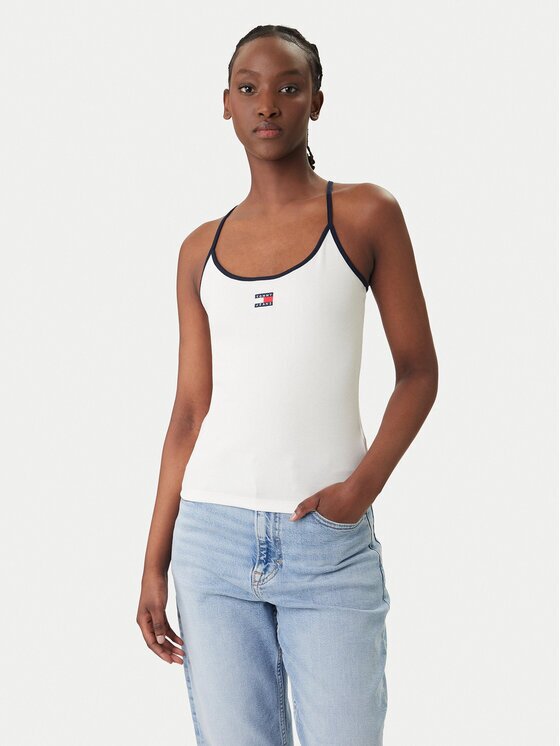 Tommy Jeans топ DW0DW22261 Slim Fit