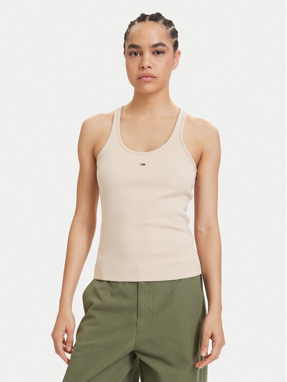 Tommy Jeans топ Racerback DW0DW22264 Slim Fit
