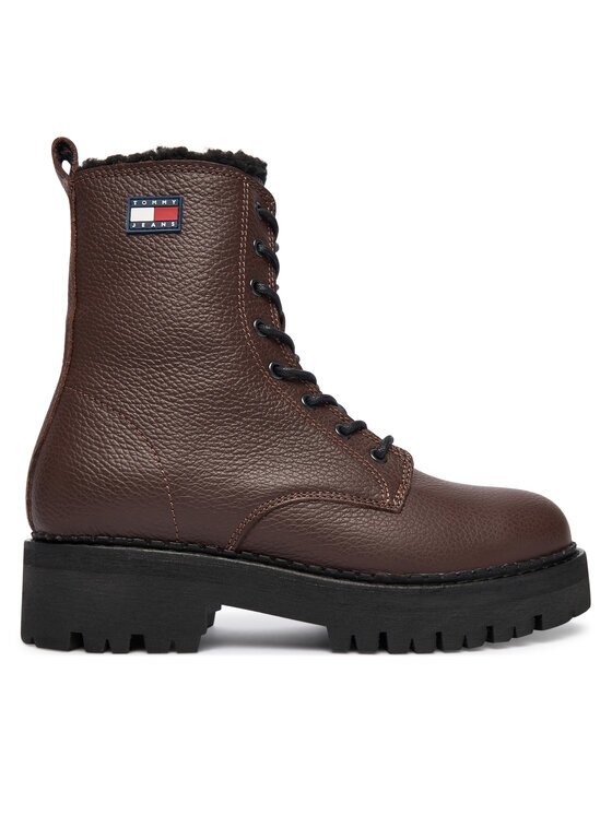 Tommy Jeans Туристически oбувки Tjw Urban Laceup Boot Wl EN0EN02906