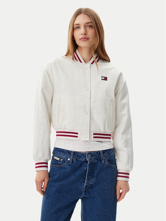 Tommy Jeans Яке бомбър Satin Coach DW0DW20229 Regular Fit
