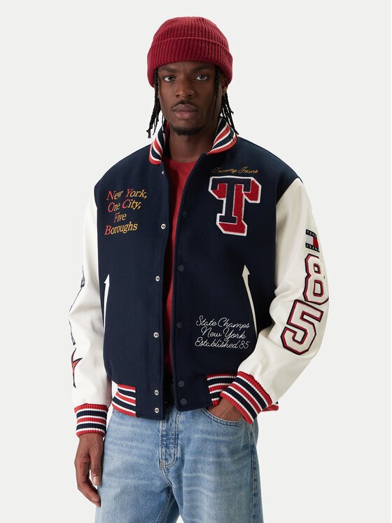 Tommy Jeans Яке бомбър Varsity DM0DM22729 Regular Fit