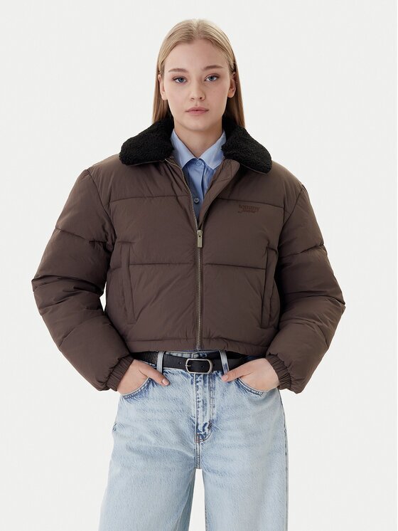 Tommy Jeans Зимно яке Teddy DW0DW22049 Regular Fit
