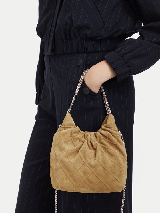 Tory Burch Дамска чанта Fleming Suede Mini Hobo Bag 166066