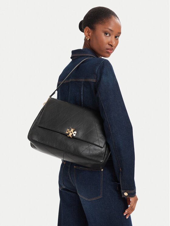 Tory Burch Дамска чанта Charlie Quilted Large Shoulder Bag 185805