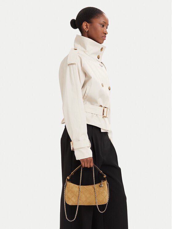 Tory Burch Дамска чанта Fleming Suede Pochette 185797