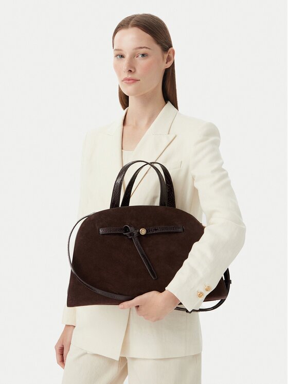 Tory Burch Дамска чанта Romy Suede Bauletto 183363