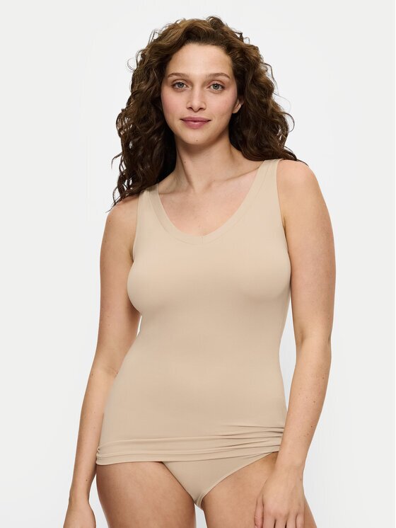 Triumph топ Sense Of Modal 10224796 Екрю Slim Fit