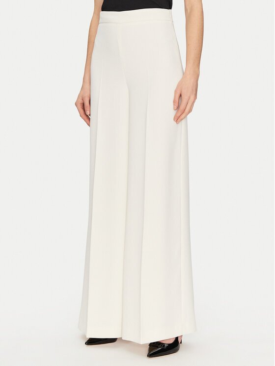 Twinset Панталони тип палацо 251TP2102 Екрю Wide Leg