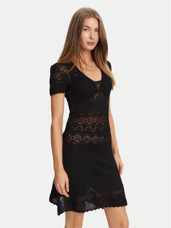 Twinset Плетена рокля 251TT3212 Slim Fit