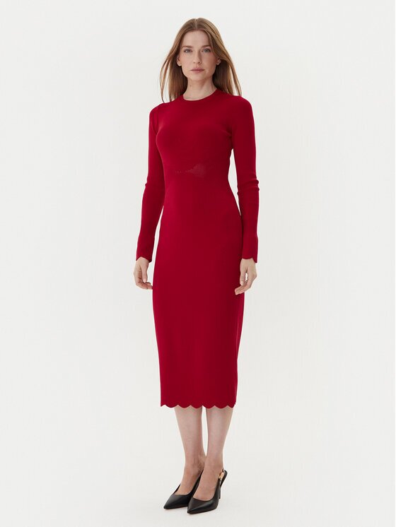 Twinset Плетена рокля 252TP3040 Slim Fit