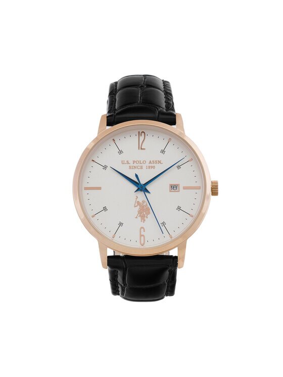 U.S. Polo Assn. Часовник Dorian USP7276WH Черен