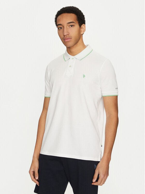 U.S. Polo Assn. Тениска с яка и копчета MUP3508 Regular Fit