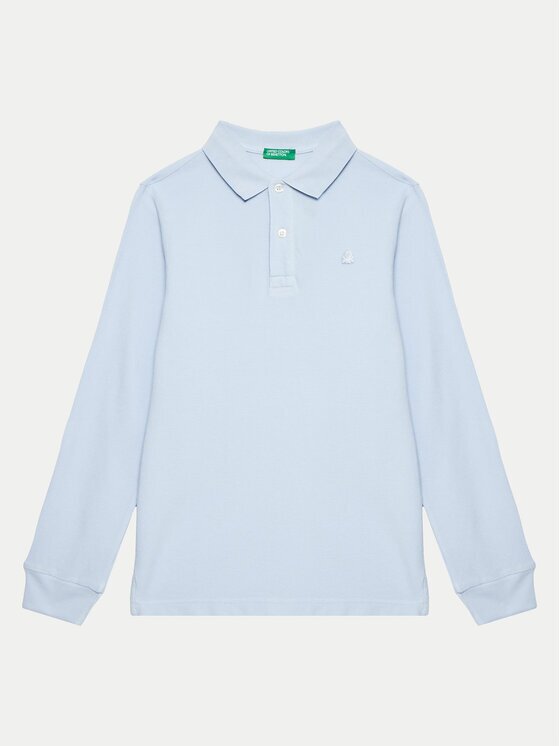 United Colors of Benetton Тениска с яка и копчета 3089C300Z Regular Fit