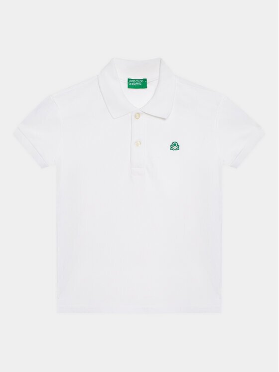 United Colors of Benetton Тениска с яка и копчета 3089G3008 Regular Fit