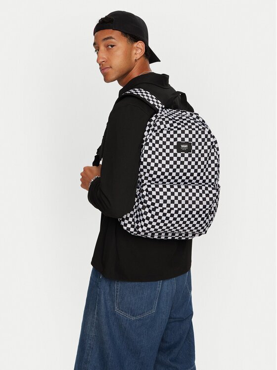 Vans Раница Old Skool Check Backpack VN000H4XY281 Черен