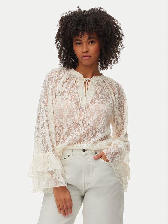 Vero Moda Блуза Loulou 10345400 Светлосиньо Loose Fit