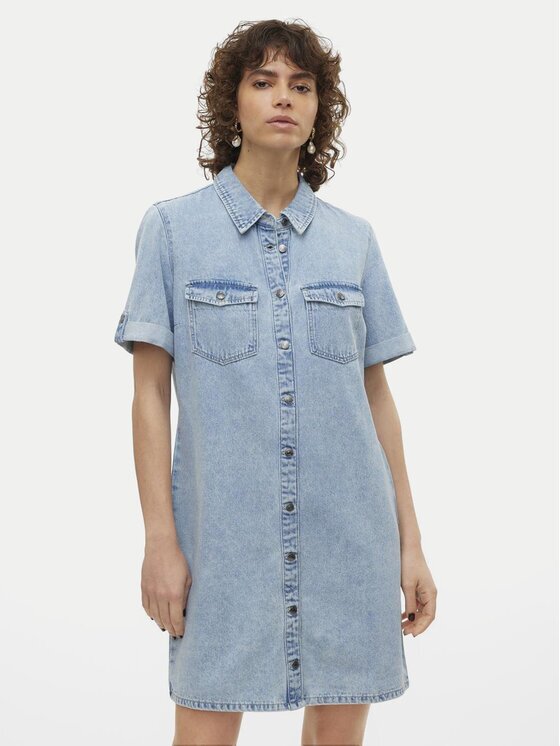 Vero Moda Дънкова рокля Jennie 10309665 Regular Fit