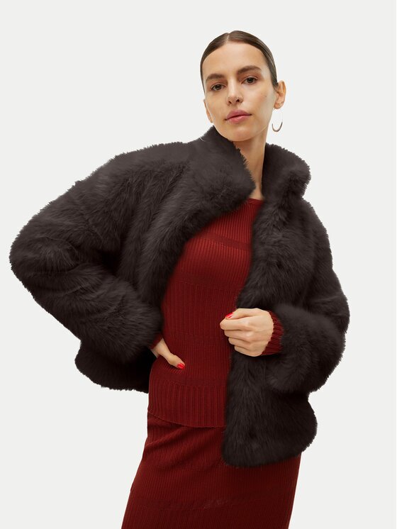 Vero Moda Кожено палто Monroe 10315328 Regular Fit