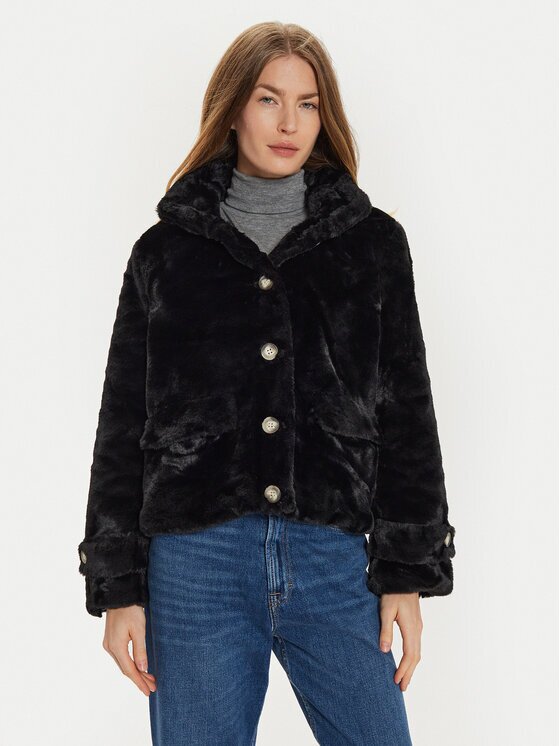 Vero Moda Кожено палто Sonjaeva 10310303 Regular Fit