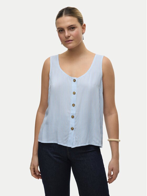 Vero Moda топ Bumpy 10325830 Светлосиньо Standard Fit