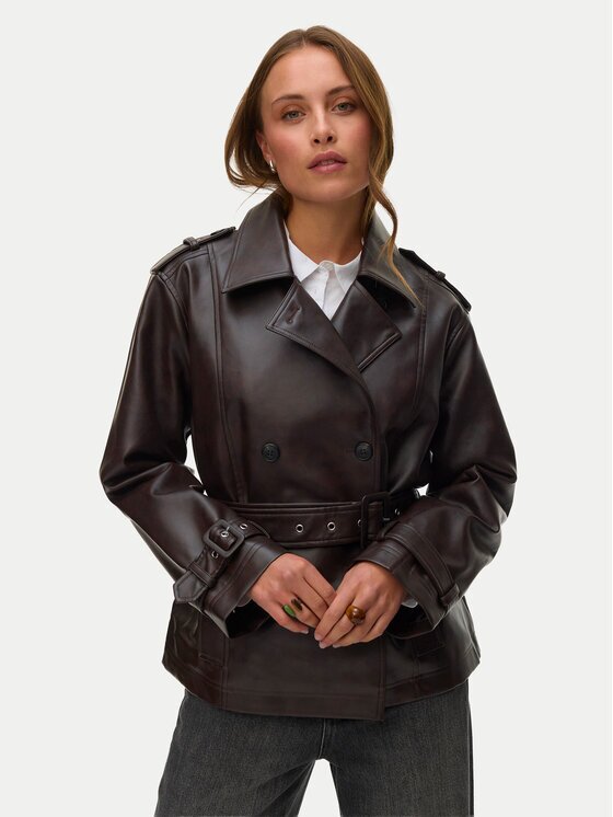 Vero Moda Яке от имитация на кожа Gabby 10348783 Regular Fit
