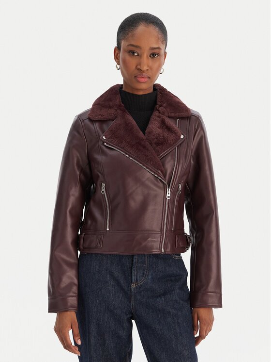 Vero Moda Яке от имитация на кожа Hailey 10250405 Regular Fit